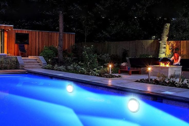 Colour LED lights installed in a Bellville pool