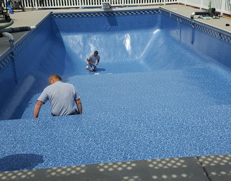Vinyl pool installation in Cape Town backyard with custom liner