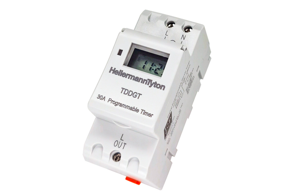 Digital pool timer with LCD display showing programmed settings – ideal for precise pool pump scheduling in Cape Town South Africa