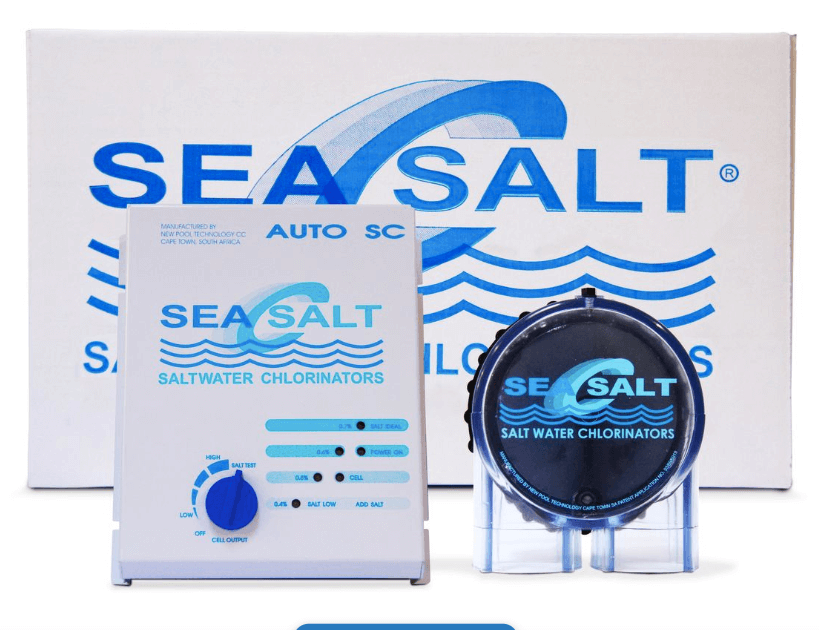 Saltwater chlorinator system installed in a Cape Town residential pool