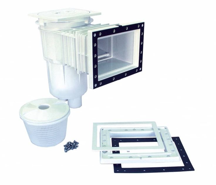 Pool skimmer box for efficient debris removal and water circulation in swimming pools in Cape Town, installed by professional pool services.