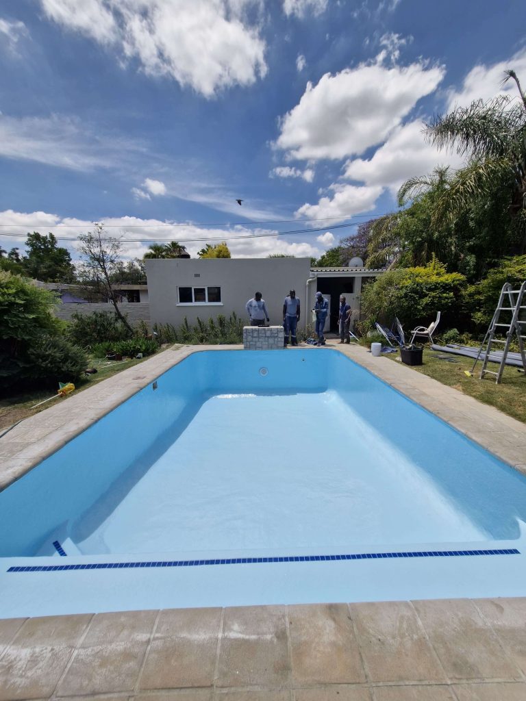 Fully renovated Wellington pool with smooth, durable fibreglass finish after professional resurfacing by Pools Reno