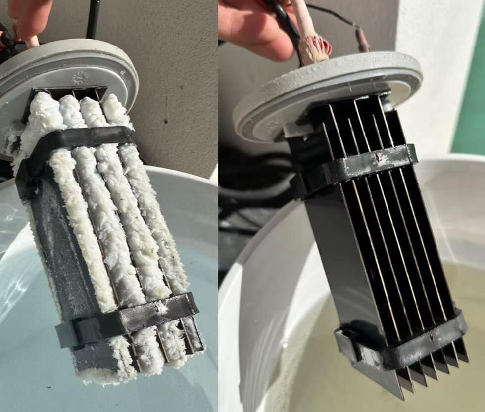 Old vs New Chlorinator Cell Comparison – Bellville, Cape Town