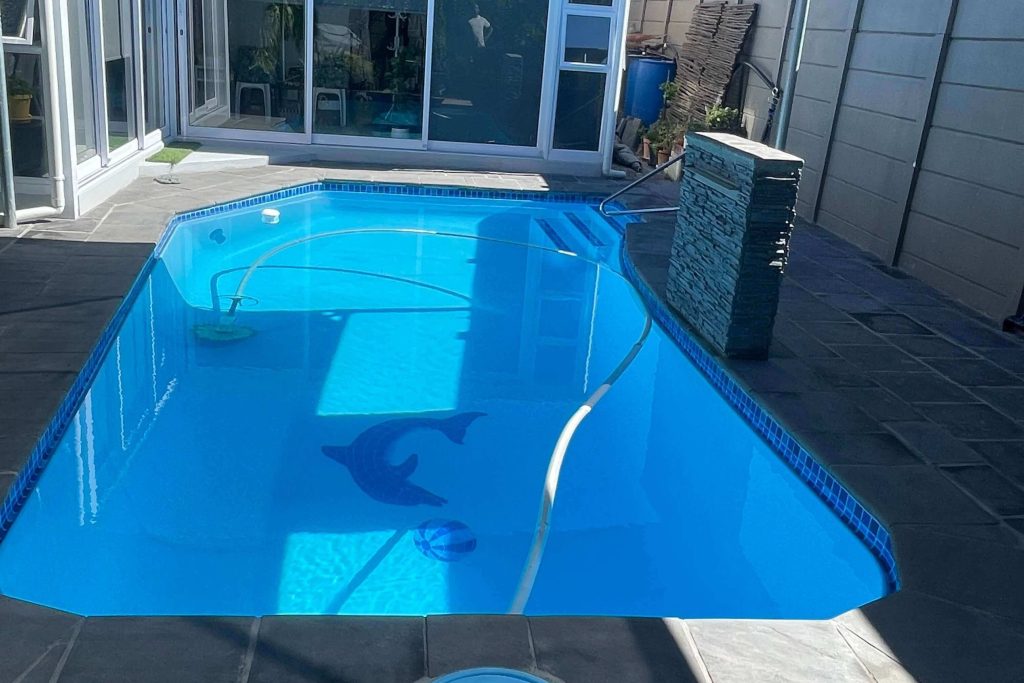 Renovated modern swimming pool in Somerset West