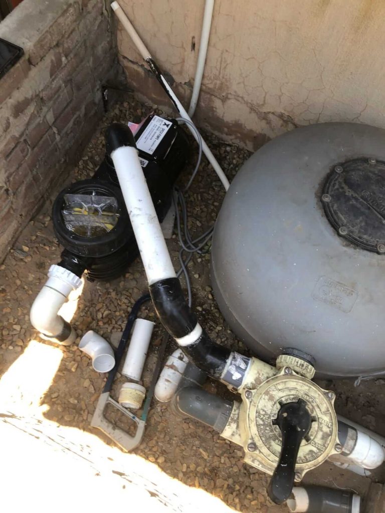 Job Well Done After The Technician repaired a pool pump in Cape Town.