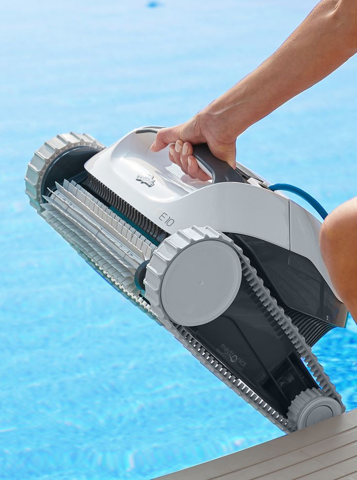 Advanced robotic pool cleaner navigating a fibreglass pool in Cape Town – smart technology for effortless pool maintenance and servicing
