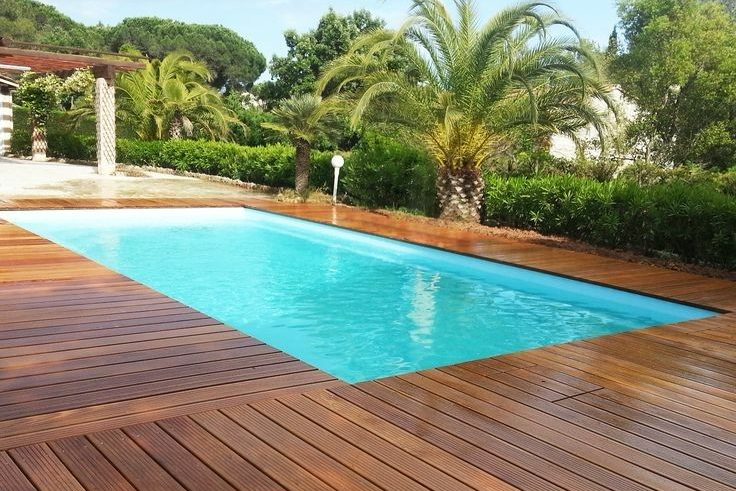 Balau timber pool decking offering natural aesthetics