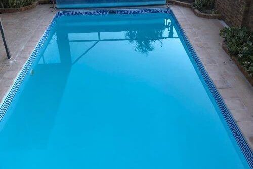 Modern fibreglass swimming pool installation in Cape Town