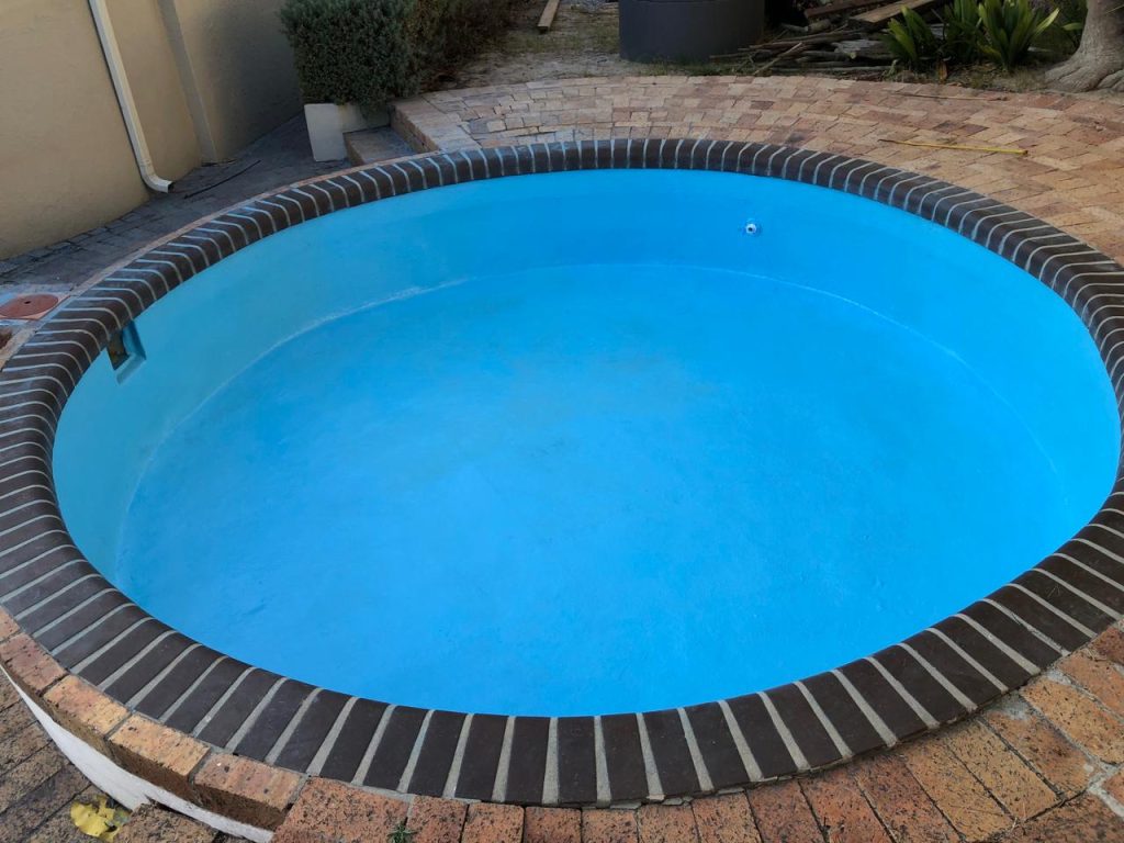 pool sanding process Edgemead Cape Town surface preparation before fibreglass lining