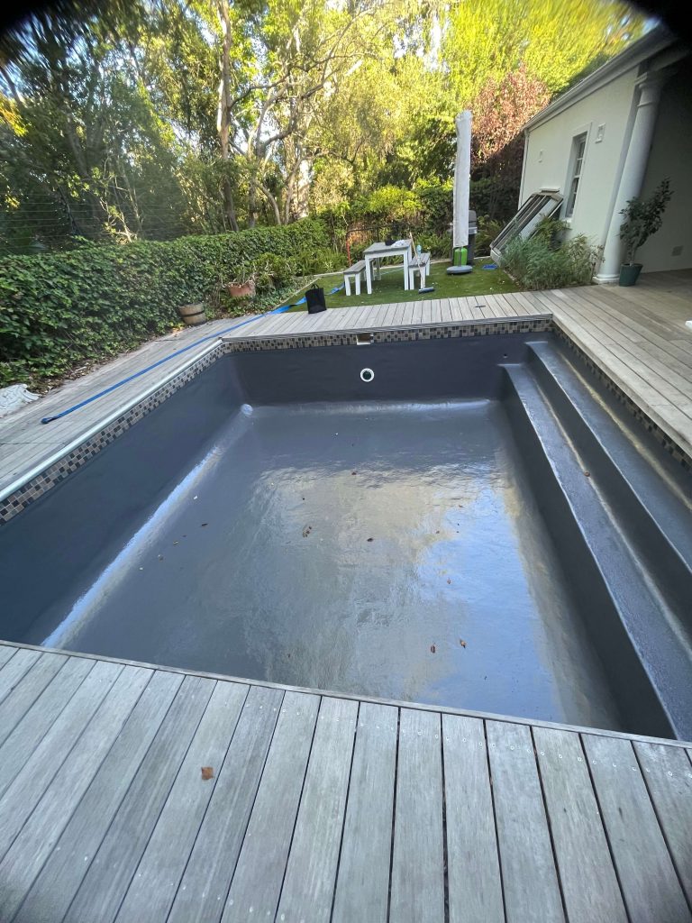 Luxury fibreglass pool relining and renovation project completed in Cape Town Western Cape