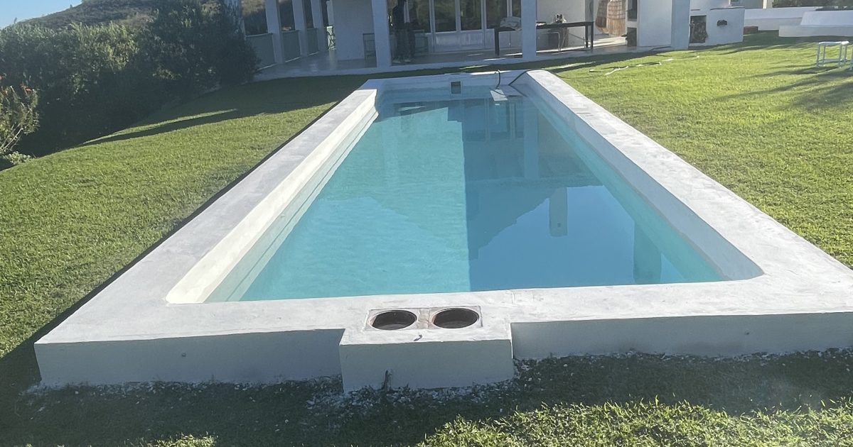 After Marbelite swimming pool renovation in Langebaan