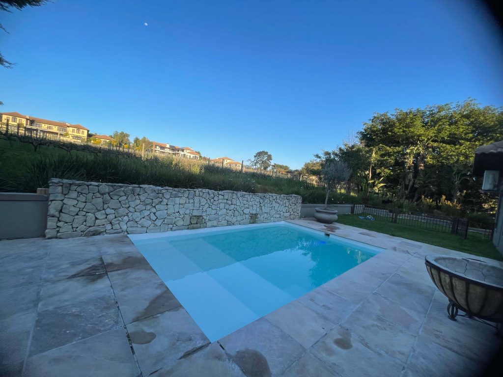 completed fibreglass pool renovation Cape Town