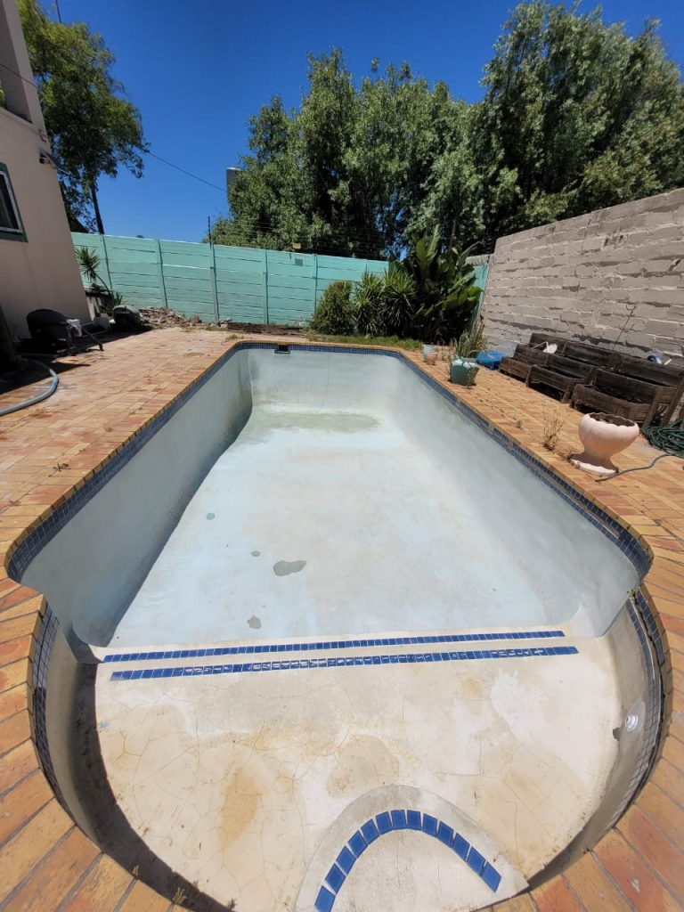 marbelite pool before fibreglass relining Cape Town