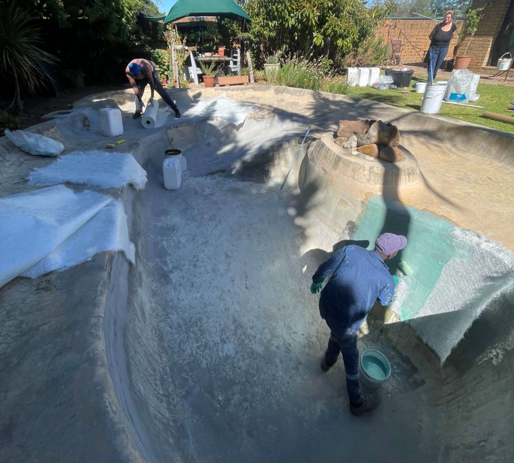 Marbelite pool fibreglass relining Cape Town